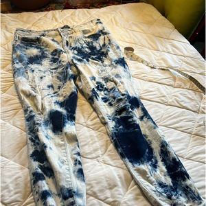 Tie dye jeans